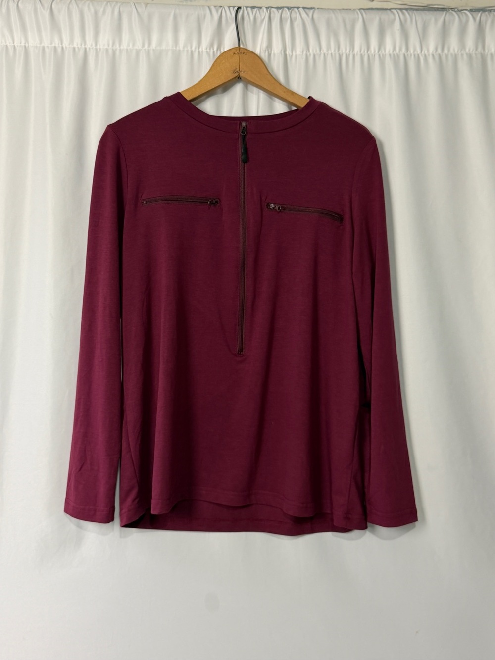 Deyeek Post Shoulder Surgery Shirt Burgundy Women's M NWT Adaptive Snap Top
